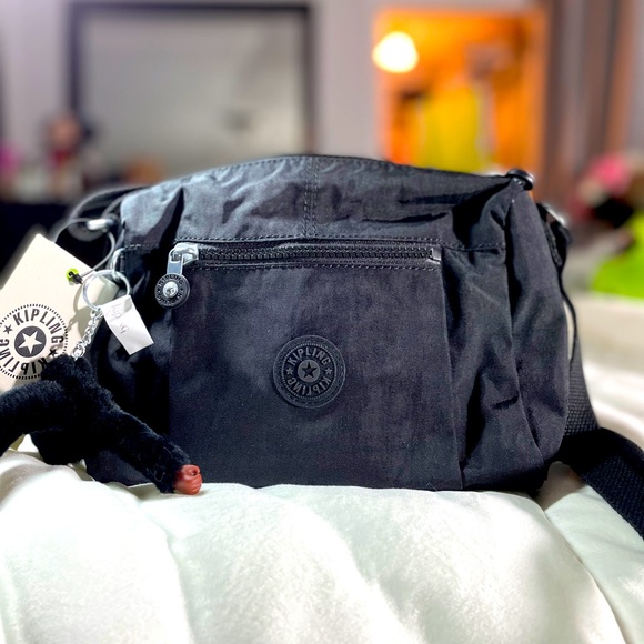Brand New Kipling Wes Crossbody bag Black Tonal - Picture 3 of 3